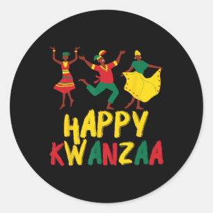 Adesivo Feliz Celebração Kwanzaa Sete Princípios Africanos