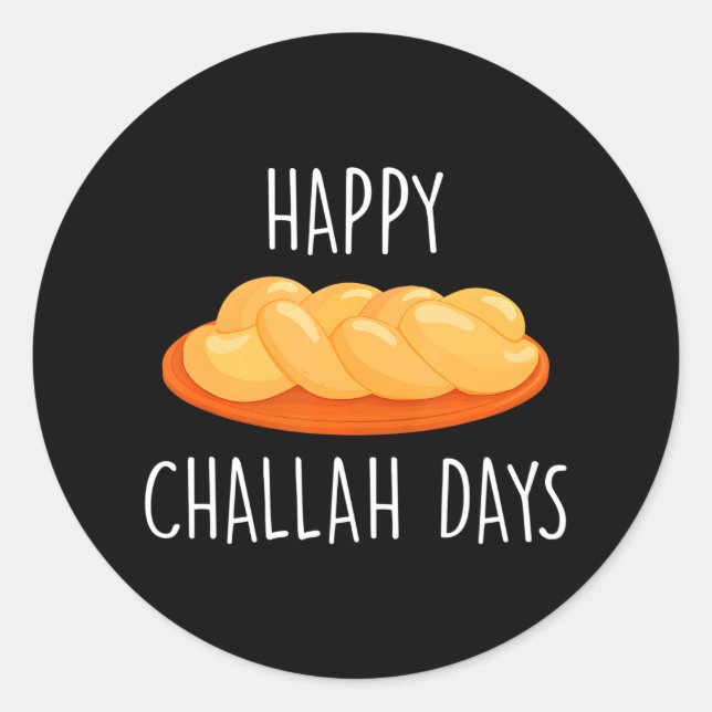 Adesivo Feliz Challah Days Hanukkah (Frente)
