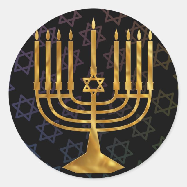 Adesivo Feliz Chanukah (Frente)