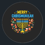 Adesivo Feliz Chrismukkah Feliz Natal Chanukah J<br><div class="desc">Feliz Chrismukkah Feliz Natal Feliz Chanukah Judeu</div>