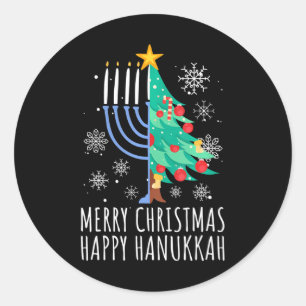 Adesivo Feliz Chrismukkah Feliz Natal Hanukkah