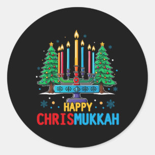 Adesivo Feliz Chrismukkah Feliz Natal Hanukkah 3