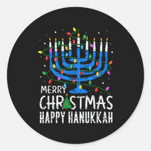 Adesivo Feliz Chrismukkah Feliz Natal Hanukkah Chanuka