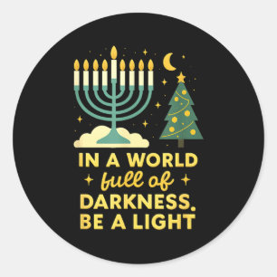 Adesivo Feliz Chrismukkah Merry Natal Feliz Chanukah J