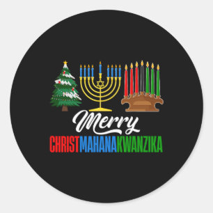 Adesivo Feliz Christmahanakwanzika Christmas Happy Hanukka