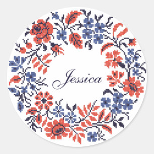 Adesivo Feliz Ciclo das Flores de Aniversário
