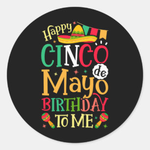 Adesivo Feliz Cinco De Mayo Aniversário Para Mim Engraçado