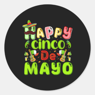 Adesivo Feliz Cinco De Mayo Partido Fiesta Mexicano 5 De M