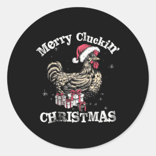Adesivo Feliz Cluckin Natal Engraçado Papais noeis de fran
