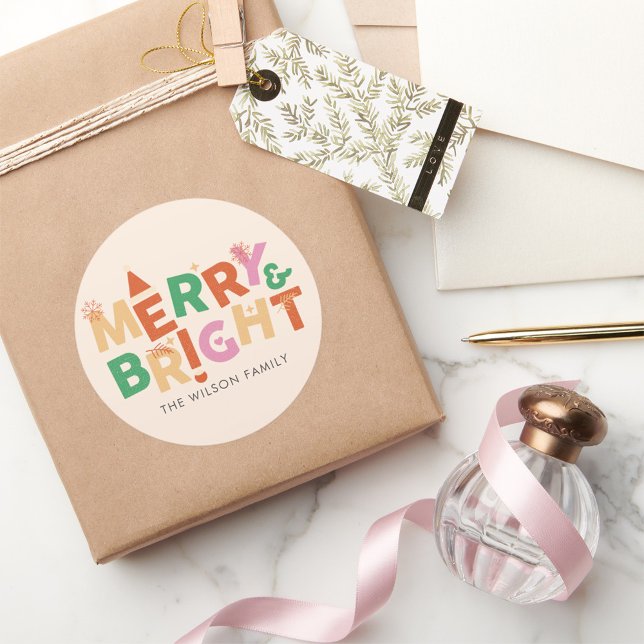 Adesivo Feliz Colorida e Família Brilhante (Criador carregado)