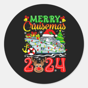 Adesivo Feliz Cruisemas 2024 Cruise Christmas Rudolph Xmas