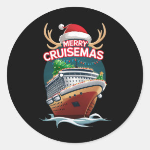 Adesivo Feliz Cruisemas Cruise Ship Family Christmas Funny