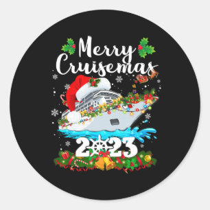 Adesivo Feliz Cruisemas Família Cruise Natal 2023 Diversão