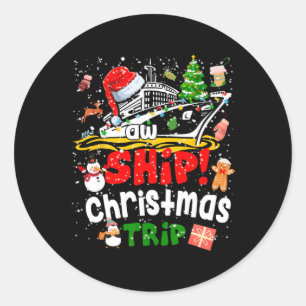 Adesivo Feliz Cruisemas Funny Cruise Ship Family Natal