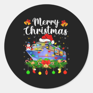 Adesivo Feliz Cruisemas Iluminação de Natal Santa Cruzeiro