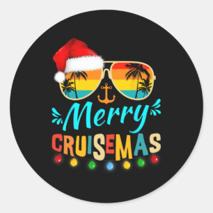Adesivo Feliz Cruisemas Papais noeis de Natal Reindeer Cru
