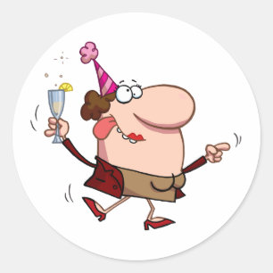 Adesivo Feliz Dança de Férias em Dia do ano novo