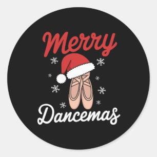 Adesivo Feliz Dancemas Byllet Dancer Professor Natal Dan