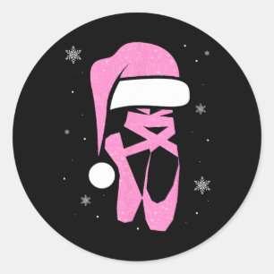 Adesivo Feliz Dancemas Santa Hat Engraçado Natal Mulher de