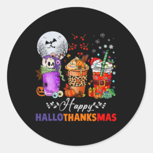 Adesivo Feliz de Ação de Graças dos Gnomos do Hallothanksm