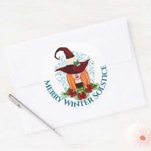 Adesivo Feliz de inverno Solstício Cozy Holiday Witat