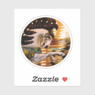 Adesivo Feliz de Sonho, Arredondar Cavalo