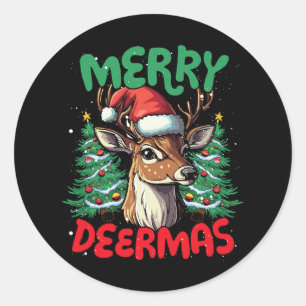 Adesivo Feliz Deermas Engraçado Pato de Natal