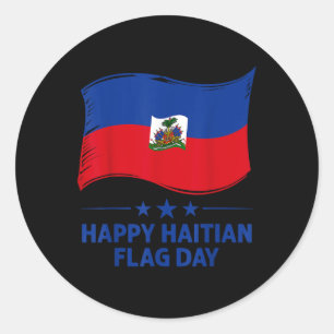 Adesivo Feliz Dia da Bandeira Haitiana Camiseta Legal Band