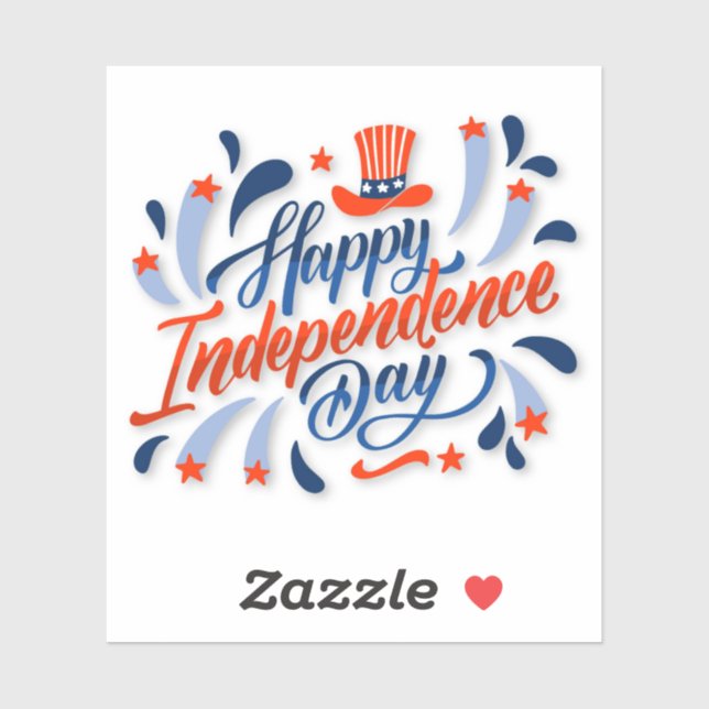 Adesivo Feliz Dia da Independência (Folha)