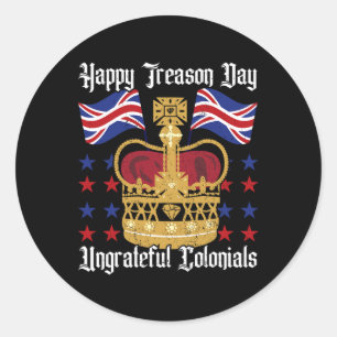 Adesivo Feliz Dia da Independência da Traição 4 de julho