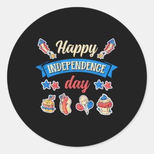 Adesivo Feliz Dia da Independência - Independência 4 de ju