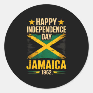 Adesivo Feliz dia da independência Jamaica 1962 celebração
