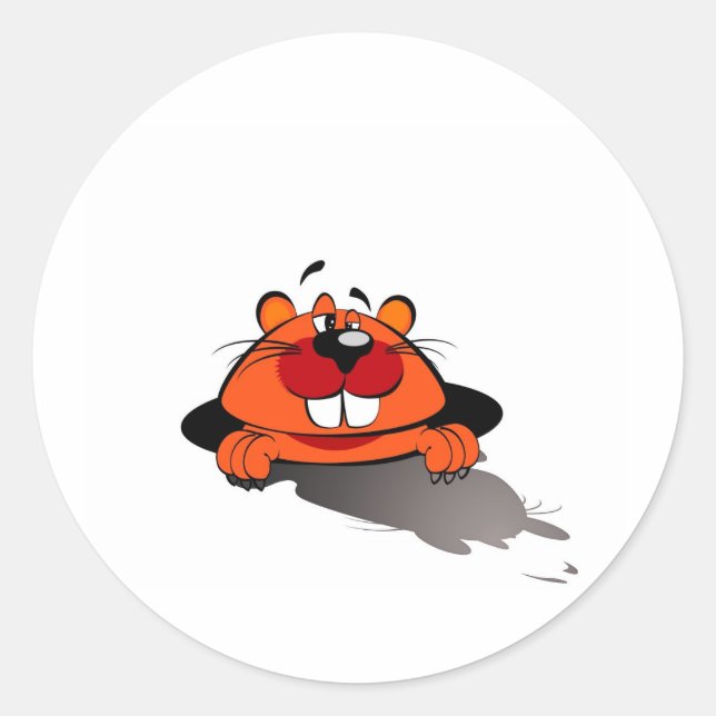 Adesivo Feliz Dia da Marmota (Frente)