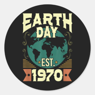 Adesivo Feliz Dia da Terra 2019 Crianças Naves Meninas Hom