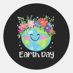 Adesivo Feliz Dia da Terra 2025 Crianças Cute Earth Day To