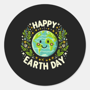 Adesivo Feliz Dia da Terra 2025 Crianças Cute Earth Day To