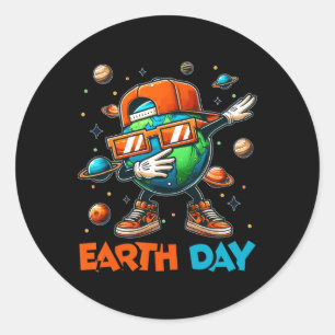 Adesivo Feliz Dia da Terra 2025 Crianças Engraçadas do Dia