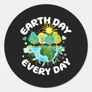 Adesivo Feliz Dia da Terra 2026 Salve o Dia da Terra Plane