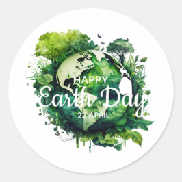 Adesivo Feliz dia da terra celebração 2026