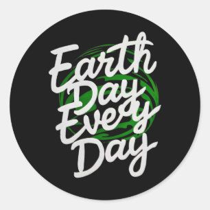 Adesivo Feliz Dia da Terra Engraçado Dia da Terra Crianças