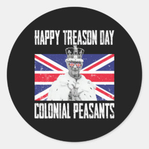 Adesivo Feliz Dia da Traição Rei Carlos Iii Engraçado Brit