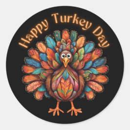 Adesivo Feliz Dia da Turquia