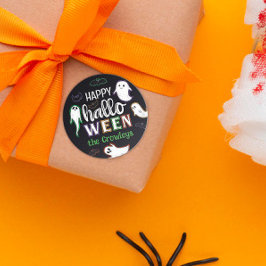 Adesivo Feliz Dia das Bruxas e Fantasmas