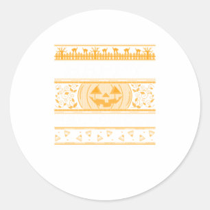 Adesivo Feliz Dia das Bruxas Feio ter Design Pumpkins