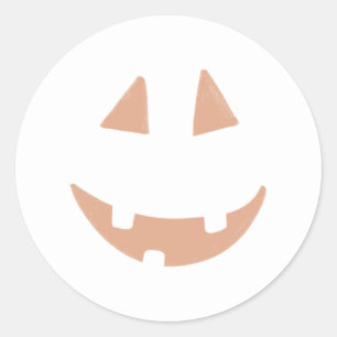 Adesivo Feliz Dia das Bruxas Feliz Jack O'Lanterna Pumpkin