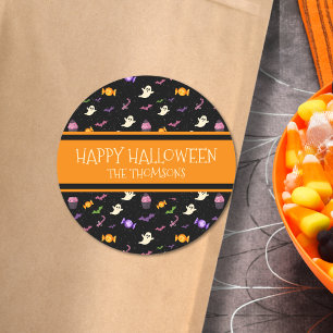 Adesivo Feliz Dia das Bruxas Mágicas e Bonitas de Preto