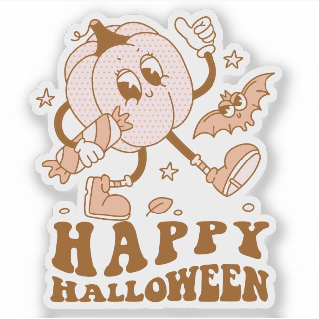 Adesivo Feliz Dia das Bruxas| Pumpkin da Bolinhas (Frente)