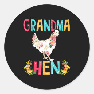 Adesivo Feliz dia das mães avó orgulhosa frango floral ele