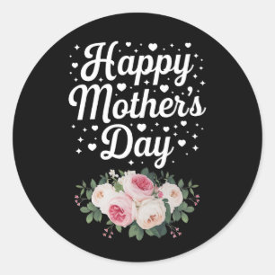 Adesivo Feliz Dia das Mães Mãe Floral Bonito Avó Esposa