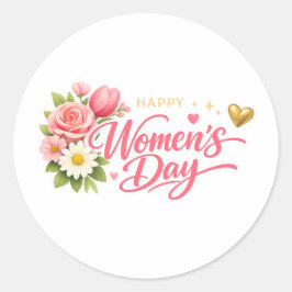 Adesivo Feliz Dia das Mulheres